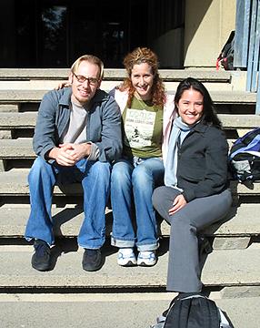 With Melissa and Aaron