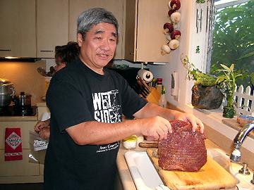 Uncle Michael with pipikaula