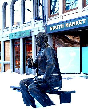 Statue at Quincy Market