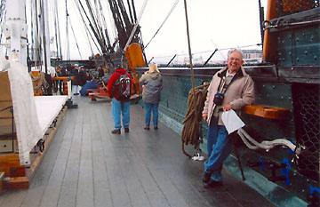 Grandpa at "Old Ironsides"