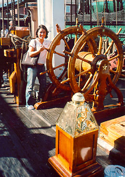 At the helm