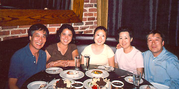 Charlene and her parents