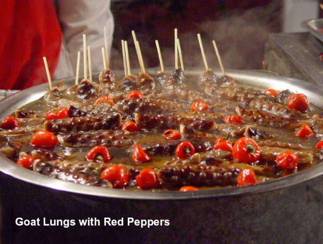 Goat lungs with red peppers