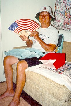 Grandpa with fan
