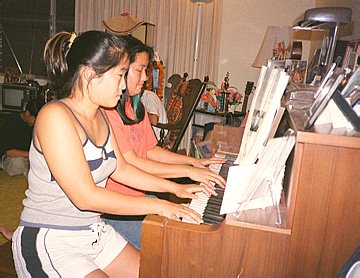 Clarynn and Raimi play a duet